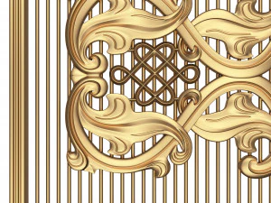 lattice carved panel for cnc 3D Model