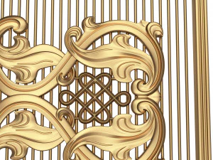 lattice carved panel for cnc 3D Model