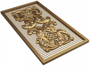 lattice carved panel for cnc 3D Model