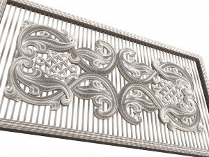 lattice carved panel for cnc 3D Model