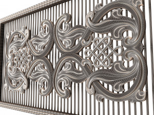 lattice carved panel for cnc Modelo 3D