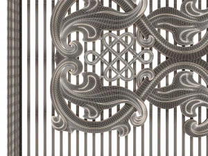 lattice carved panel for cnc 3D Model