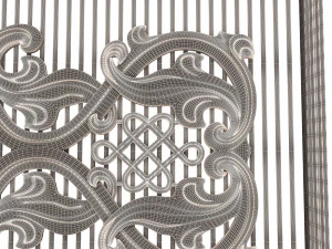 lattice carved panel for cnc 3D Model