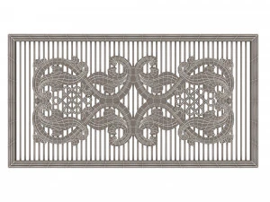 lattice carved panel for cnc 3D Model