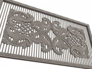 lattice carved panel for cnc 3D Model