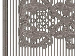 lattice carved panel for cnc 3D Model