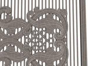 lattice carved panel for cnc 3D Model