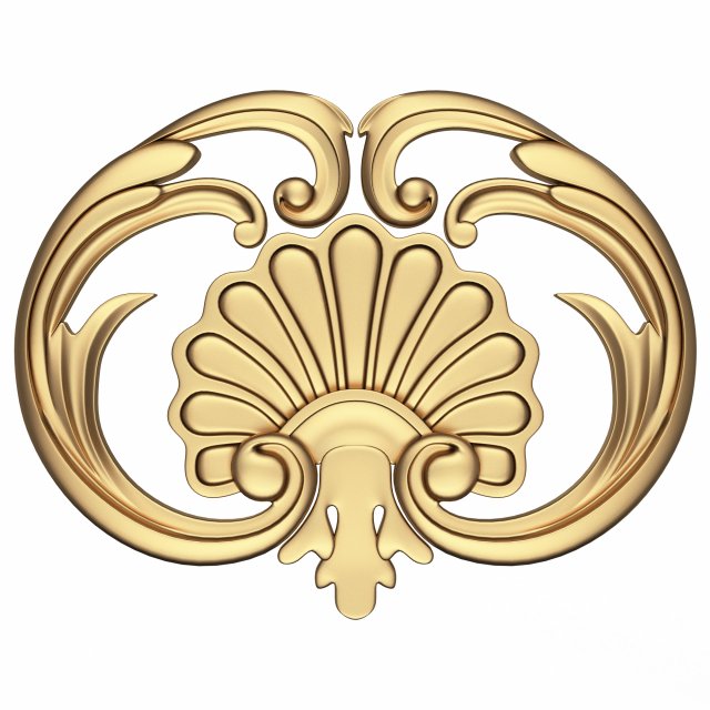 shell corbel 07 3Dモデル .c4d .max .obj .3ds .fbx .stl .blend 