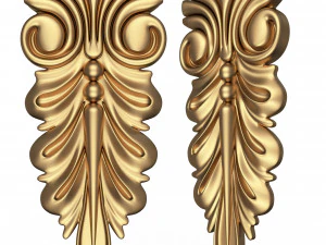 corbel carved 04 3D Model