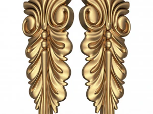 corbel carved 04 3D Model