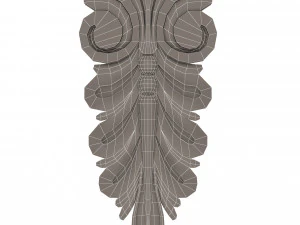 corbel carved 04 3D Model