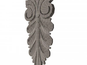 corbel carved 04 3D Model