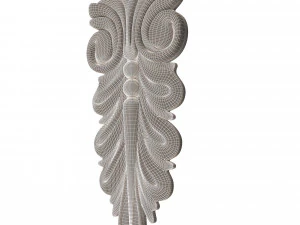 corbel carved 04 3D Model