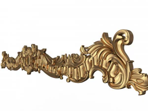 cornice classic curtain 3D Model