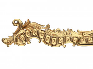 cornice classic curtain 3D Model