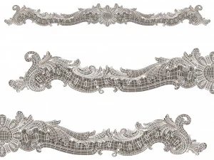 cornice classic curtain 3D Model