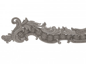 cornice classic curtain 3D Model