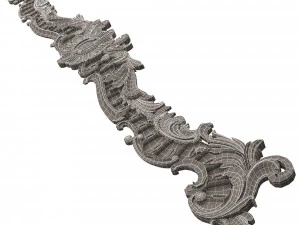 cornice classic curtain 3D Model
