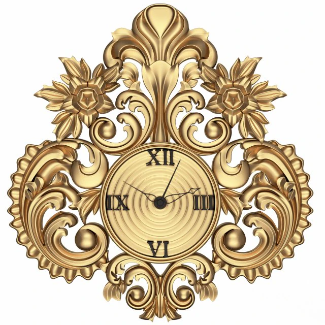 classic wall clock 3D Model .c4d .max .obj .3ds .fbx .stl .blend