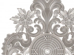 classic wall clock 3D Model