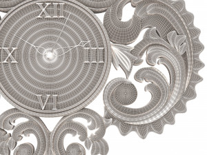classic wall clock Modelo 3D