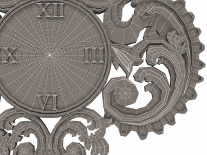 classic wall clock 3D Model