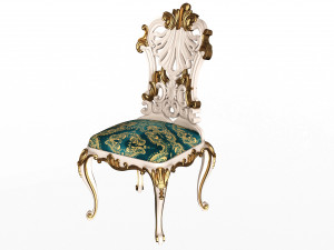 classic dinning table and chairs Modello 3D