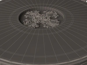 classic round dinning table and chairs 3D Model