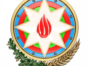 coat of arms of azerbaijan colored 3D Model
