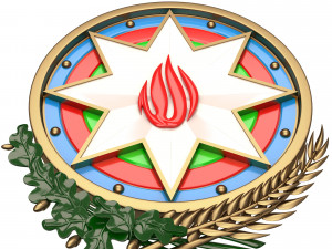 coat of arms of azerbaijan colored 3D Model