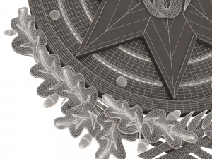 coat of arms of azerbaijan colored 3D Model