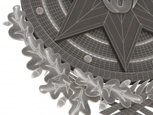 coat of arms of azerbaijan colored 3D Model