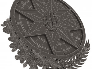 coat of arms of azerbaijan colored 3D Model