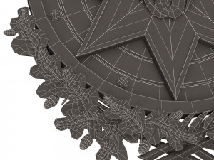 coat of arms of azerbaijan colored 3D Model