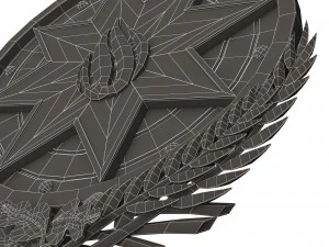 coat of arms of azerbaijan colored 3D Model