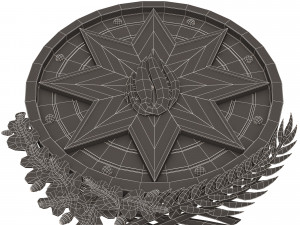 coat of arms of azerbaijan colored 3D Model