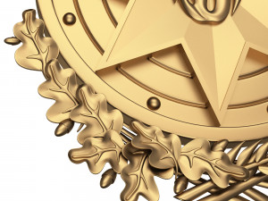 coat of arms of azerbaijan gold 3Dモデル