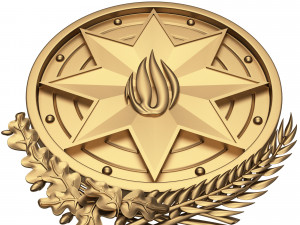 coat of arms of azerbaijan gold 3Dモデル