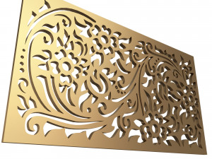 carved decoration panel 03 Modelo 3D