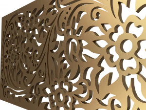 carved decoration panel 03 3D Model