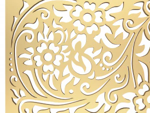 carved decoration panel 03 3D Model