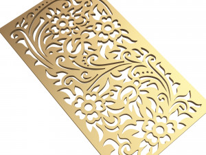 carved decoration panel 03 Modelo 3D
