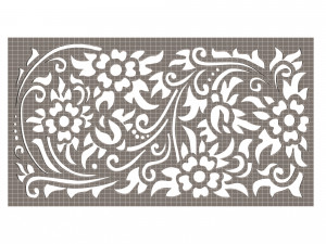 carved decoration panel 03 Modelo 3D