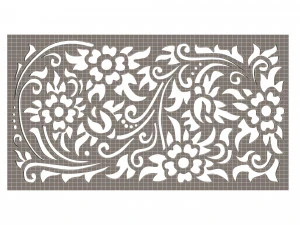 carved decoration panel 03 3D Model