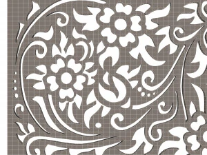 carved decoration panel 03 3D Model