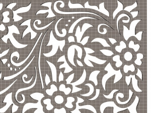 carved decoration panel 03 Modelo 3D