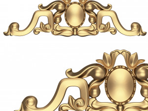 carved plaster molding decoration 07 Modèle 3D
