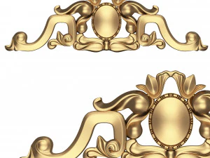 резная лепнина из гипса 07 3D Модель