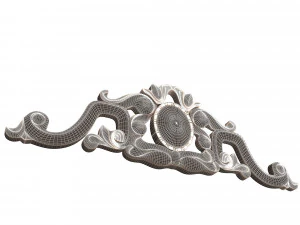 carved plaster molding decoration 07 3D Model
