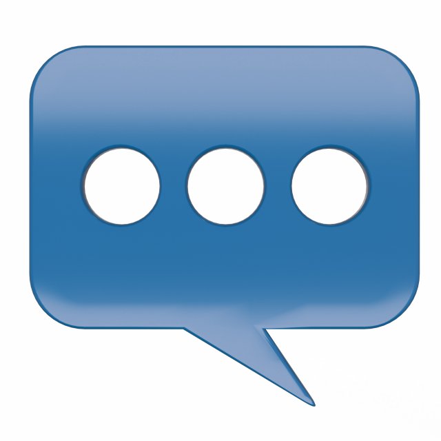 message symbol 3D Model .c4d .max .obj .3ds .fbx .stl .blend 